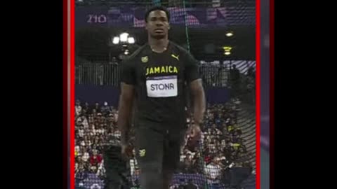 Roje Stona secures Jamaica's first gold at the Paris Olympics with a record-setting discus throw.