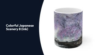 Beautiful ink art coffee mugs