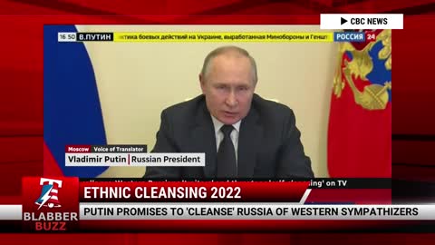 Putin Promises To 'Cleanse' Russia Of Western Sympathizers