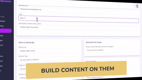 Domain Blaster Demo: AI Automated Expired Domain Finder and Content Builder For Discovered Domains