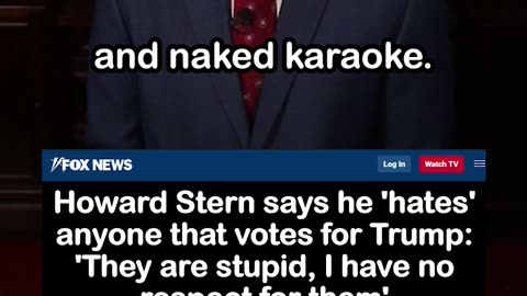 Howard Stern Says He 'Hates' Anyone that Votes for Trump