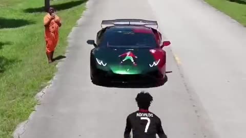 Next Level iShowspeed Just Jumped Over His Ronaldo-Branded Lambo