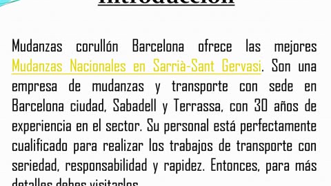 Una de las mejores Mudanzas De Oficinas en Sarrià-Sant Gervasi