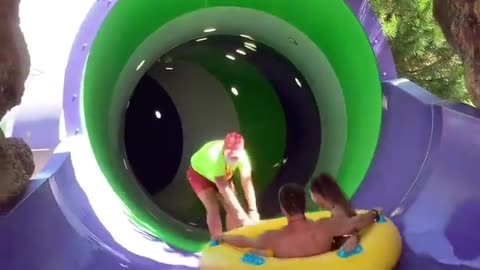 Waterslide Worker Goes On Unexpected Adventure