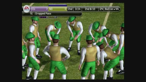 NCAA Football08 (Ps2) Pee Dee vs The Leprechaun Part2