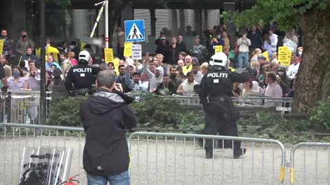 SIAN Stavanger 07.08.2021 - Brenning av koran - Protest mot Støyterror