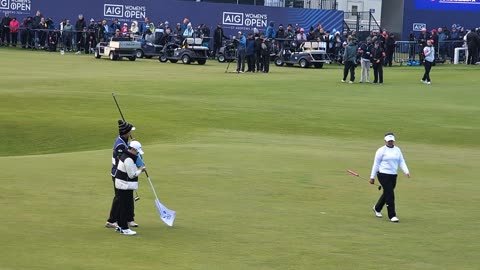 Lilia VU On the 18th Green St Andrews Sunday AIG Woman's open Golf Championship 2024