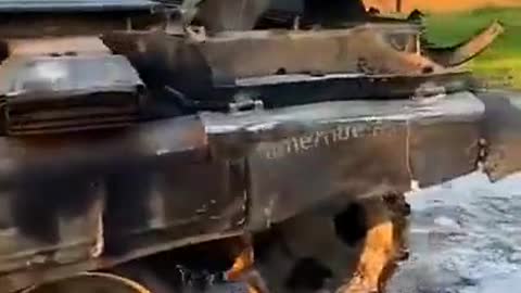 An uncommon Russian T-90A was captured in damaged condition during previous battles in Sumy Oblast