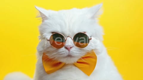 stylish cats attitude with sunglass