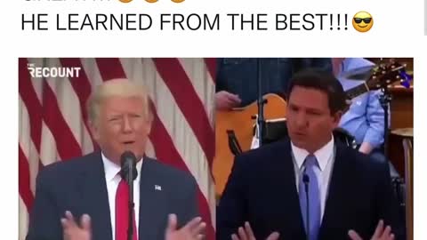 Trump and DeSantis learned from the same teacher?