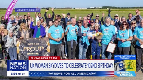 UK woman skydives to celebrate 102nd birthday, raise money for charity | Morning in America