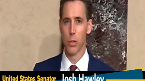 U.S. Sen. Josh Hawley Officially Calls for Resignations of Biden, Austin, Blinkin, Sullivan