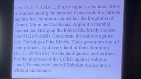 About 175 years after Isaiah's prophecy, Babylon was destroyed. Isaiah 13, 7.5.24 Sabbath study