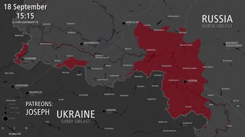 Battle For Kursk • Animated Map [18 September 2024]