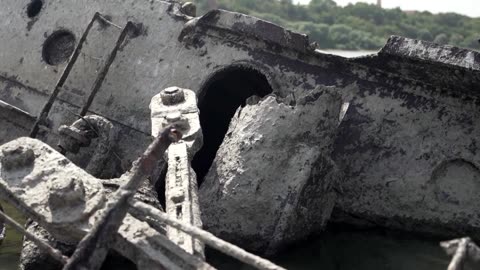 Nazi ships emerge from the Danube as water levels drop