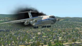 Large Plane Makes An Emergency Landing / X-Plane 11