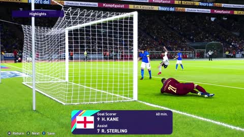 Football simulation game - Italy vs England