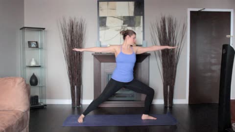 yoga pose - warrior two left