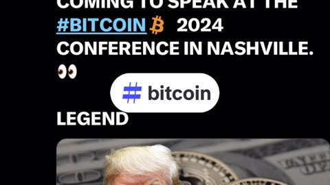 "DJT @ Bitcoin Conference in Nashville" 07/16/2024 #bitcoin