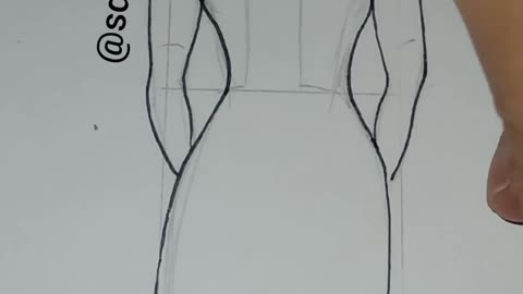 Tiffany Inspired Fashion Illustration Line Drawing Fail