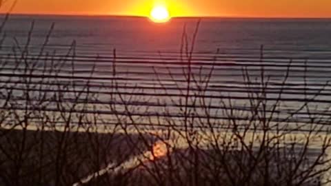 Ocean Shores, Washington Sunset in fast speed.