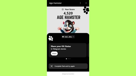 new mining mini app bot telegram age hamster