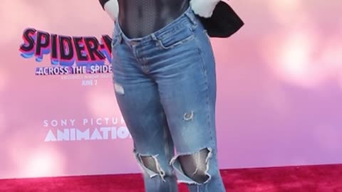 Jordin Sparks & Dana Isaiah Thomas Jr. -premiere of 'Spider-Verse'