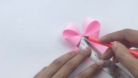 How to make easy paper bow