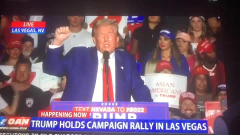 OAN trump holds campaign rally in Las Vegas Friday 11:13 pm