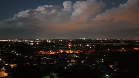 Unidentified aerial phenomenon caught on camera over Perth during a storm