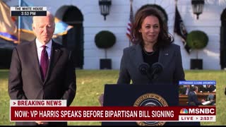 Kamala says that because of Biden “we are all better off.”