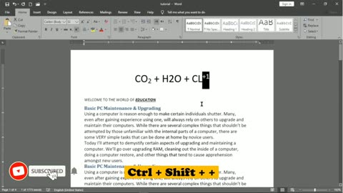 Microsoft Word Shortcuts Key