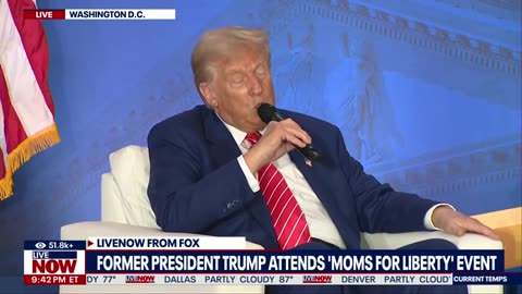 Trump speaks at Moms for Liberty Convention