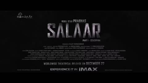 Salaar teaser | Prabhas, Prashanth,Neel,prithviraj