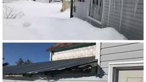 Snow removal from roof