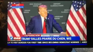 OANN trump rallies prairie du chien Wisconsin Saturday 04:15 pm