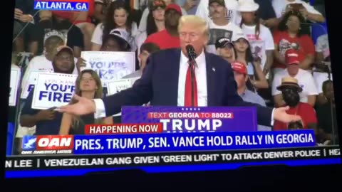 Pres Trump, Sen Vance hold rally in Georgia