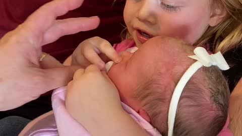 Big Sister Decides She's Done With Baby Sister