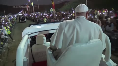 Pope Francis signs popemobile that he used during East Timor visit