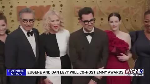 Father-and-son team of Eugene and Dan Levy to co-host the Emmys