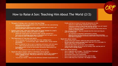 Weekly Webinar #57_ How to Raise A Son