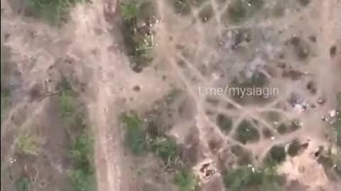 ukraine drone attack footage ! drone drop grenade on a russian soldier