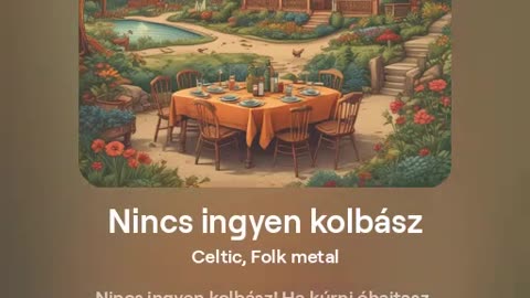 Nincs ingyen kolbász - AI-generált folkmetál vicces szöveggel