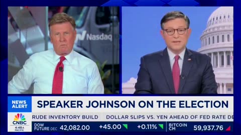 CNBC Host, Mike Johnson Express Concern That Harris 'Could' Win Without Doing More Interviews