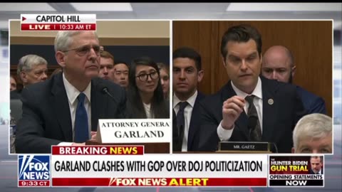 Matt Gaetz brings the gavel down on corrupt Merrick Garland