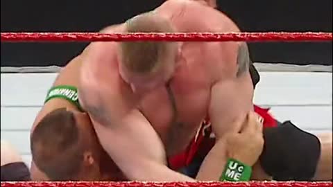 john cena vs brock lesnor wwe champion ship match