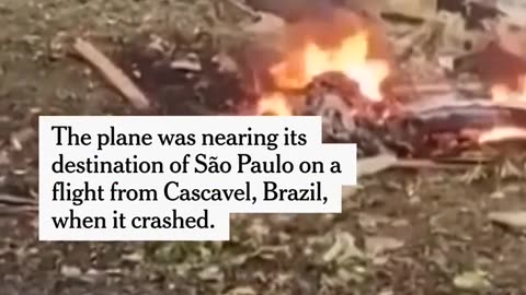 Plane Crash ✈️ Brazil killing 61 onboard