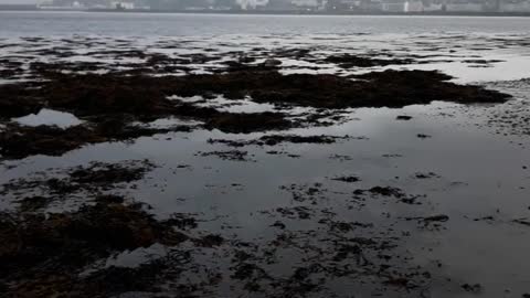 Beautiful Scenery Isle of Man Douglas Beach Manannans Cloak Over Hills