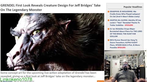 Jeff Bridges art design on being Grendel in the new upcoming Beowulf story