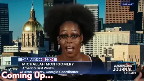 Michaelah Montgomery Establishes Her Intelligence to Reason Compelling Issues #donaldtrump #atlanta